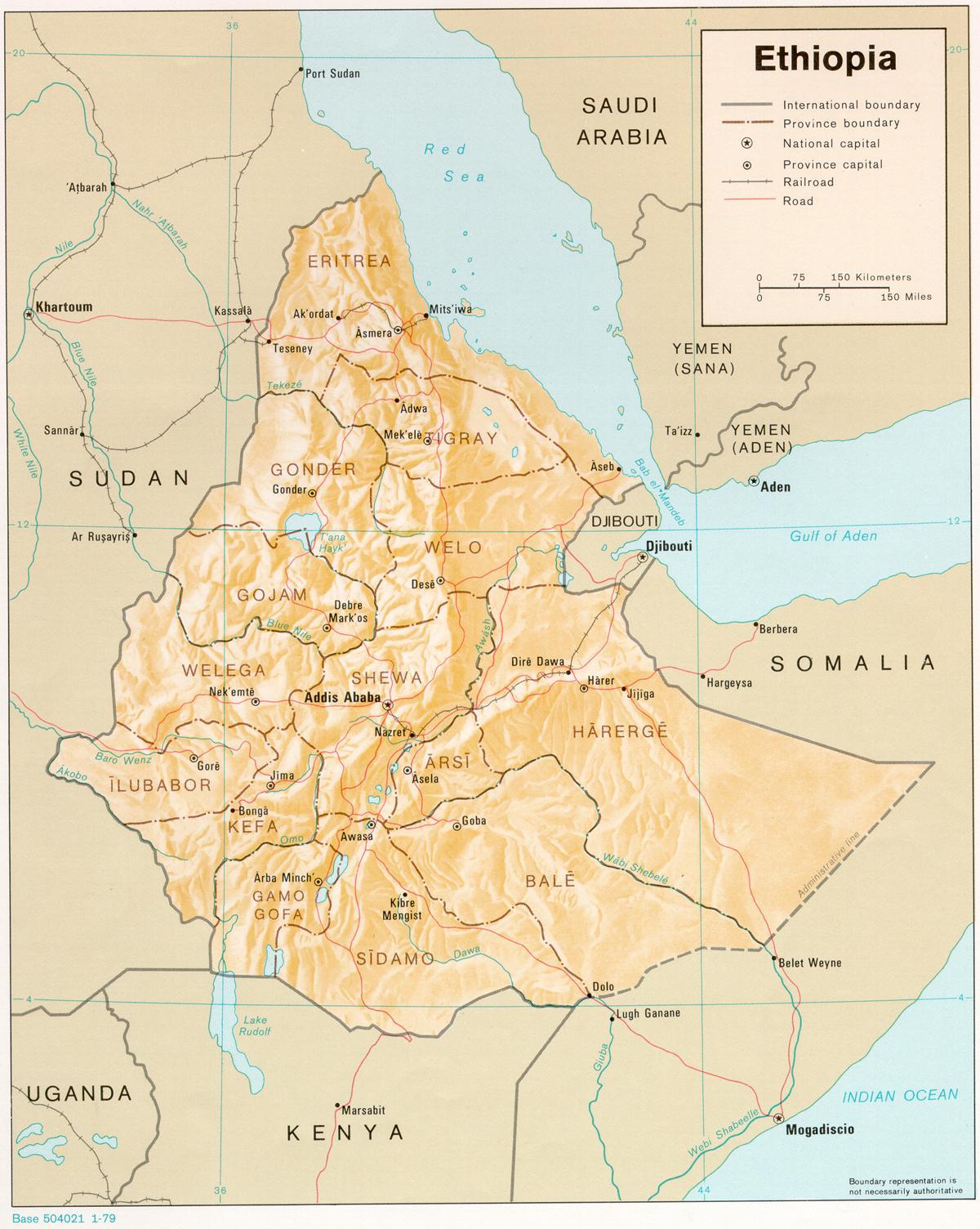 старий Ефіоп карті
