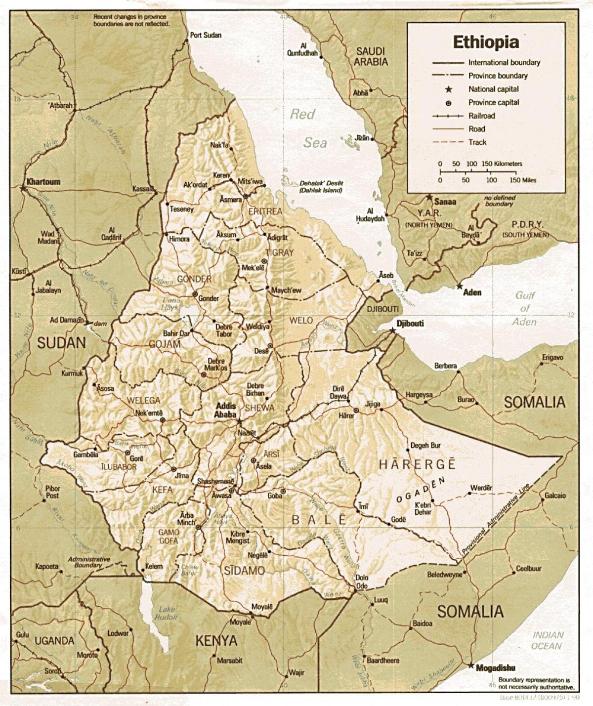 старий Ефіопії карті