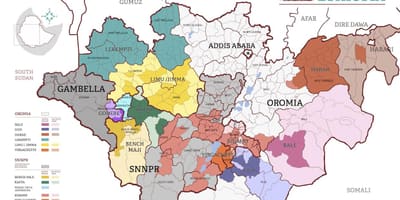 Карта Ефіопії кава