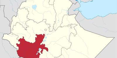 Карта Південної Ефіопії