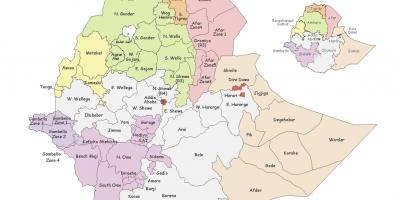 Ефіоп карті регіону